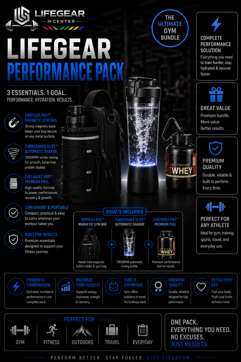 LifeGear Performance Pack™