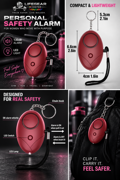 LifeGear Guardian™ — Non-Rechargeable Personal Safety Alarm