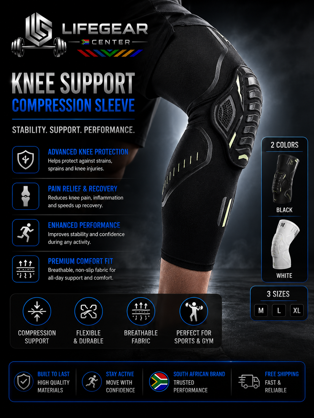 LifeGear StabilityX™ Knee Guard