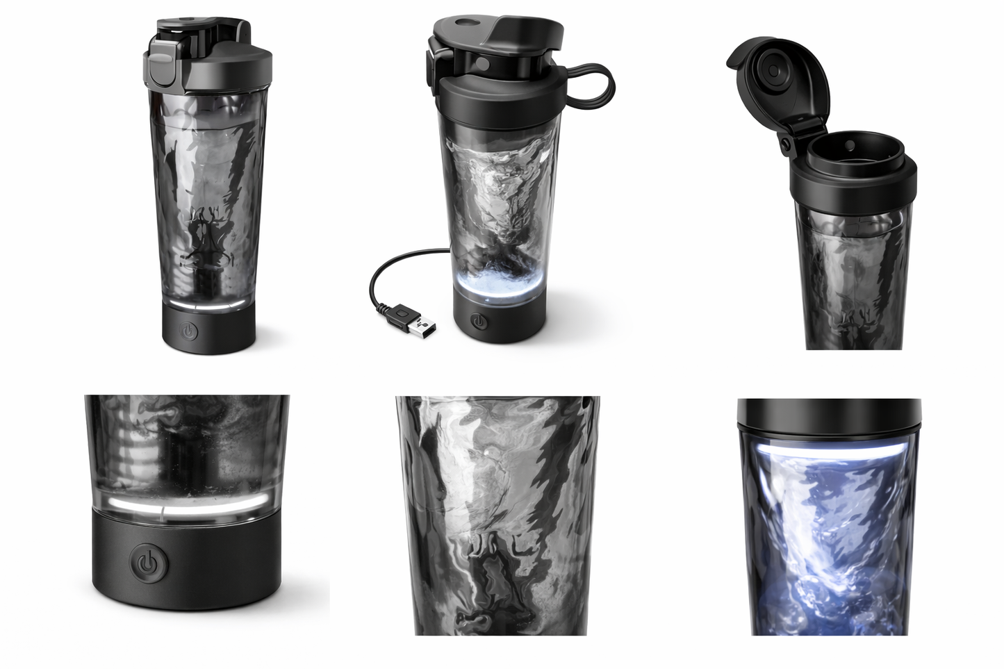 TurboShake Elite™ Automatic Vortex Mixing Bottle
