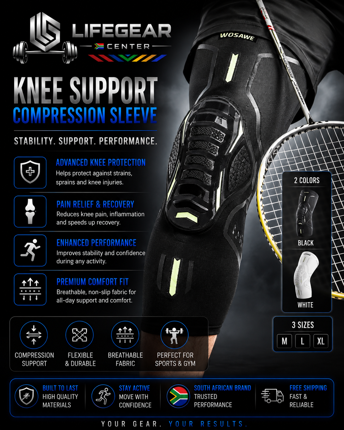 LifeGear StabilityX™ Knee Guard