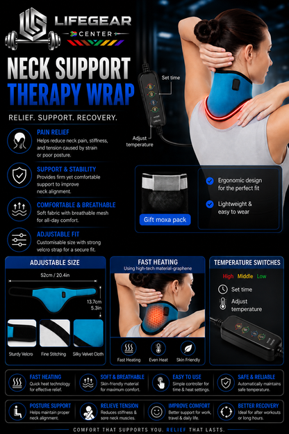 LifeGear ThermaNeck Recovery Wrap