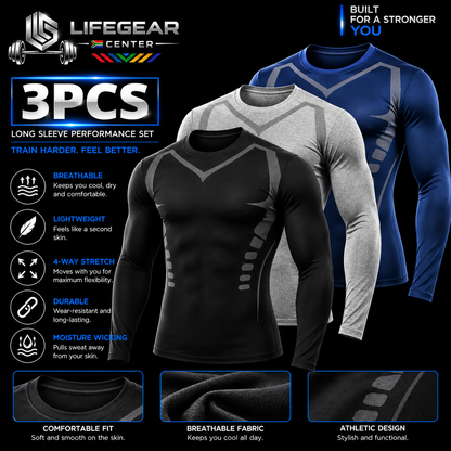AegisCore™ Performance Compression System — 3-Piece Set