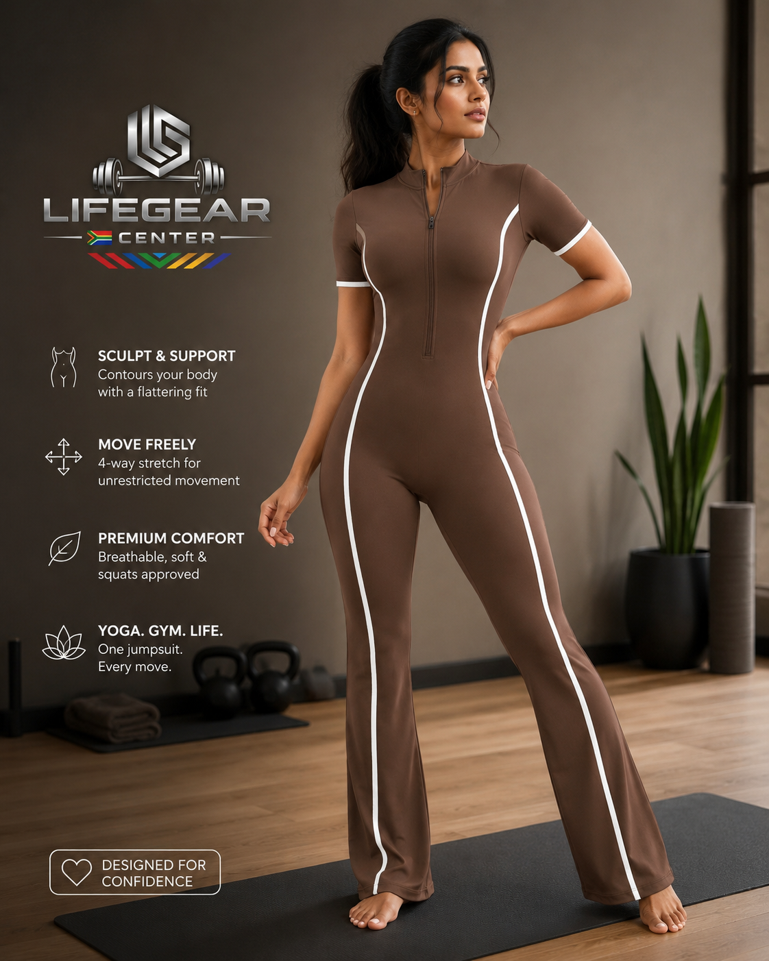 LifeGearCenter FlexFit Jumpsuit™ — Gym & Yoga